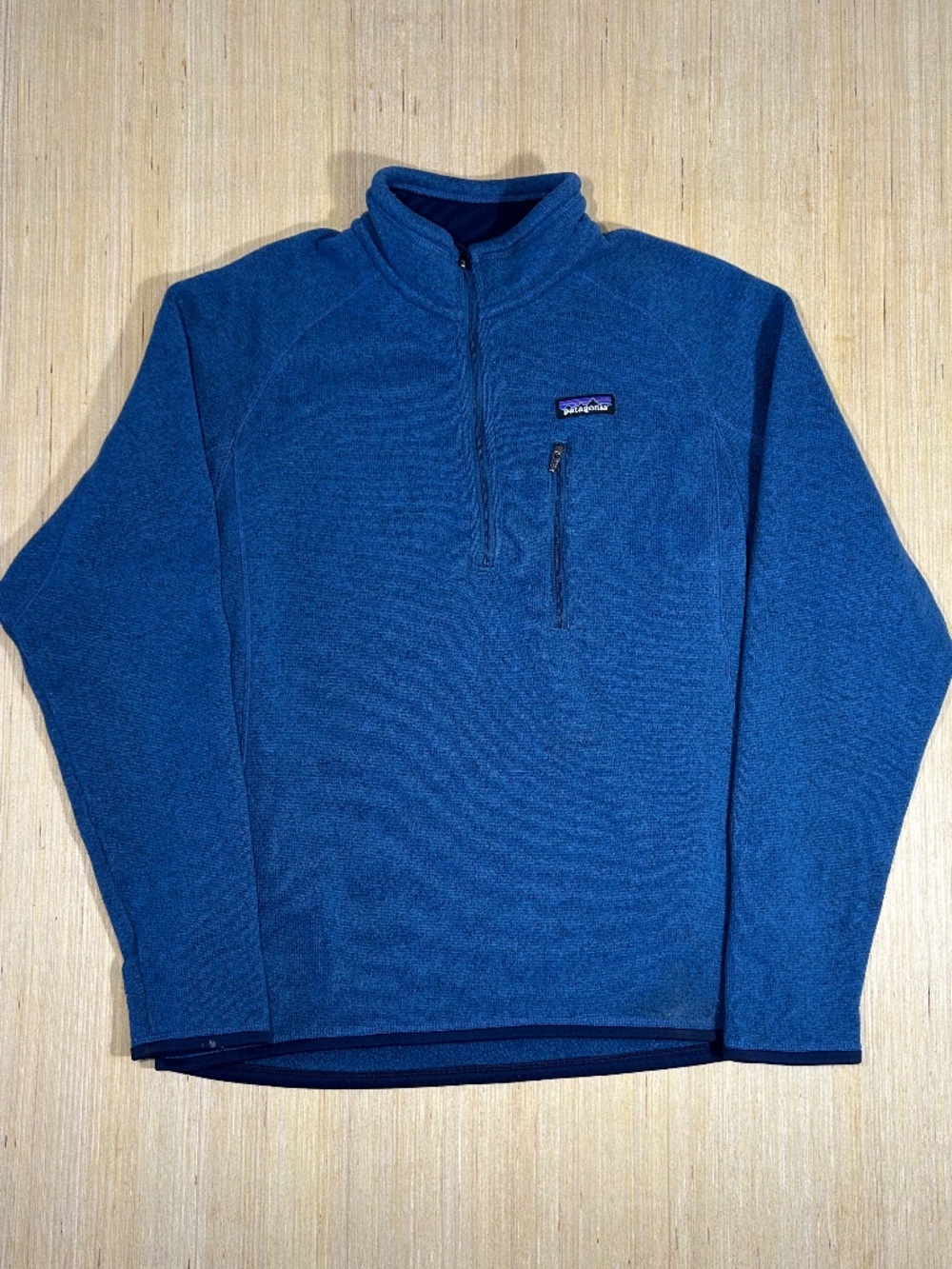 PATAGONIA Better Sweater Mens Blue 1/4 Zip Fleece Pullover Size Medium